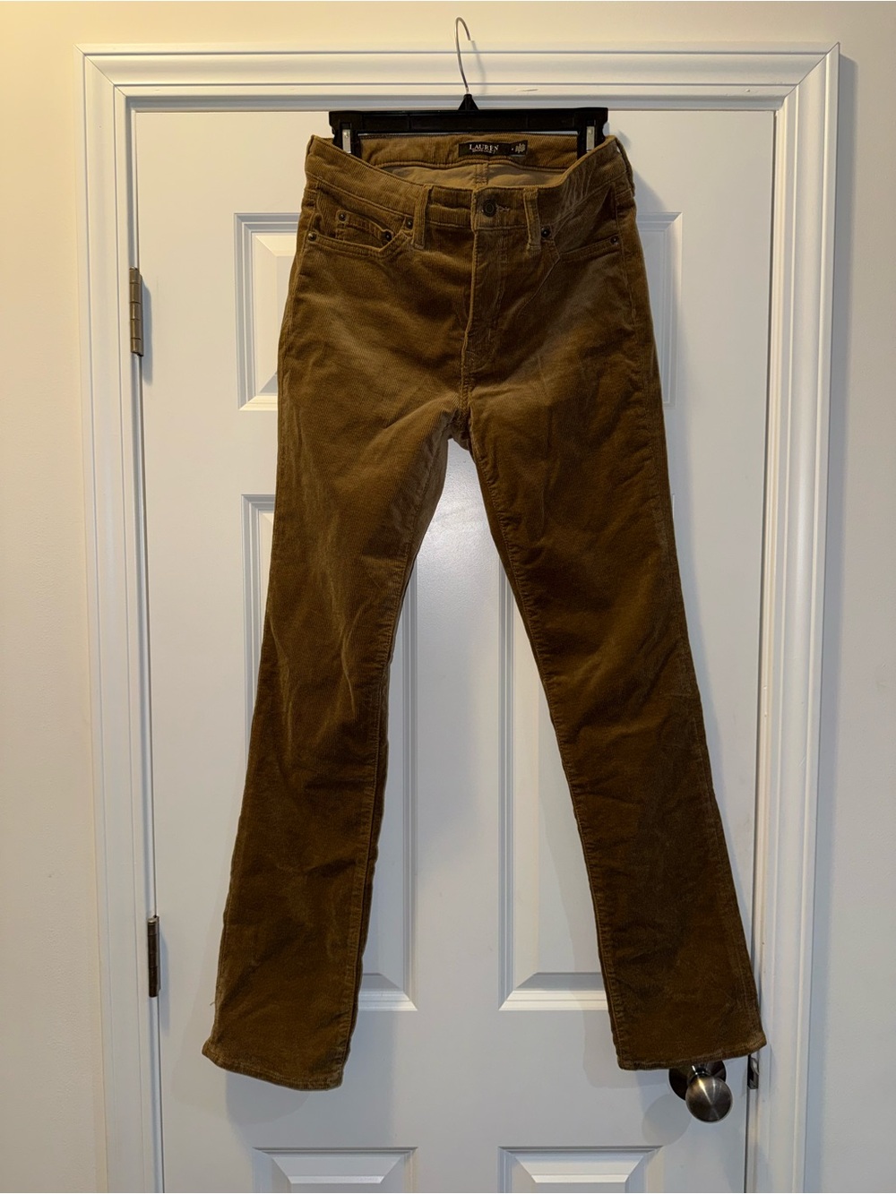 Ralph Lauren Straight Leg Corduroy Pants Olive Tan Size 4 | Classic Staple 👖